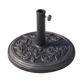 Outdoor Shades Patio Umbrellas Umbrella Stands Base (Type: 20 lbs, Color: Bronze)